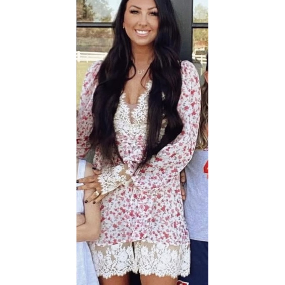 For Love and Lemons floral robe